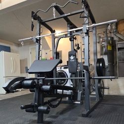 Smith Machine 2001 | Multi-Use Adj Bench | Gym Equipment | Fitness | Squat Rack | Excercise |🔴WEIGHTS AND BARBELL SOLD SEPARATELY 🔴 FREE DELIVERY 🚚