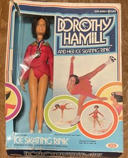 Dorothy Hamill and Her Ice Skating Rink Doll