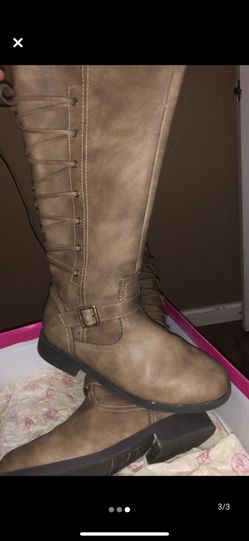 Taupe long Boots