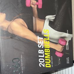 10 Lbs Each Dumbbells Set