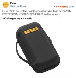 Hard Tool Carrying Case for 117/1587 FC/87V/87V Max/T5/T6/323/324/378FC and More | Fluke C37XT Protective EVA Hard Tool Carrying Case for 117/1587 FC