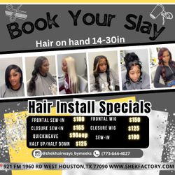 Hair Install Specials