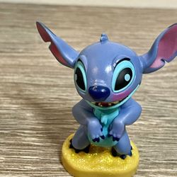 Disney Store Blue Lilo & Stitch Happy Smiling Stitch Figure Cake Topper toy#8