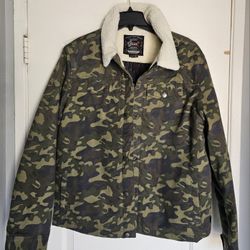 Men's Canvas Jacket Xl Chamarra Trucker Sherpa 