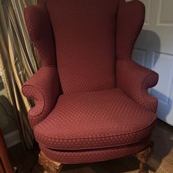 Drexel Heritage Wingback Chair & Ottoman – Heritage Collection