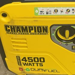 4500/3250-Watt Recoil Start Gasoline/Propane Powered Dual Fuel Inverter Generator with Quiet Technology and CO Shield