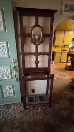 Antique Hall Tree