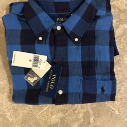 BRAND NEW Soft Polo Ralph Lauren Checkered Shirt