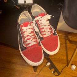 UA Old School Vans (black/red/white) 