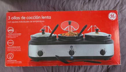 GE 3 Crock Slow Cooker Create New in box
