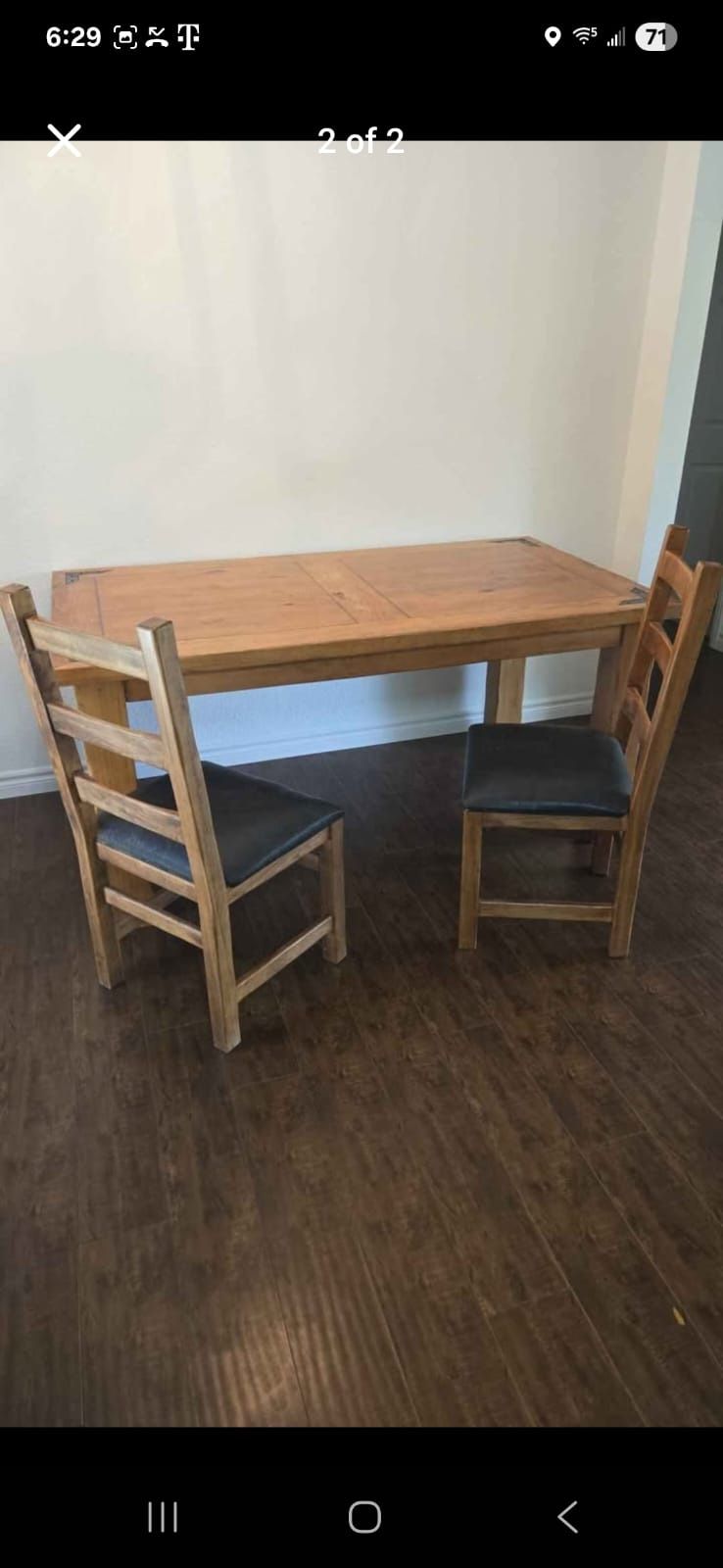 Table and chairs