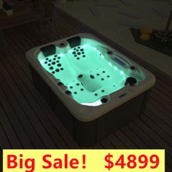 3 Person Outdoor Hydrotherapy Bathtub Hot Bath Tub 