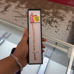 Tri Color Diamond Cut Bracelet 10k 10.2 Grams 