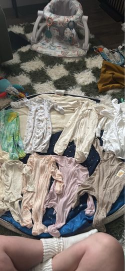 Variety of baby girl clothes