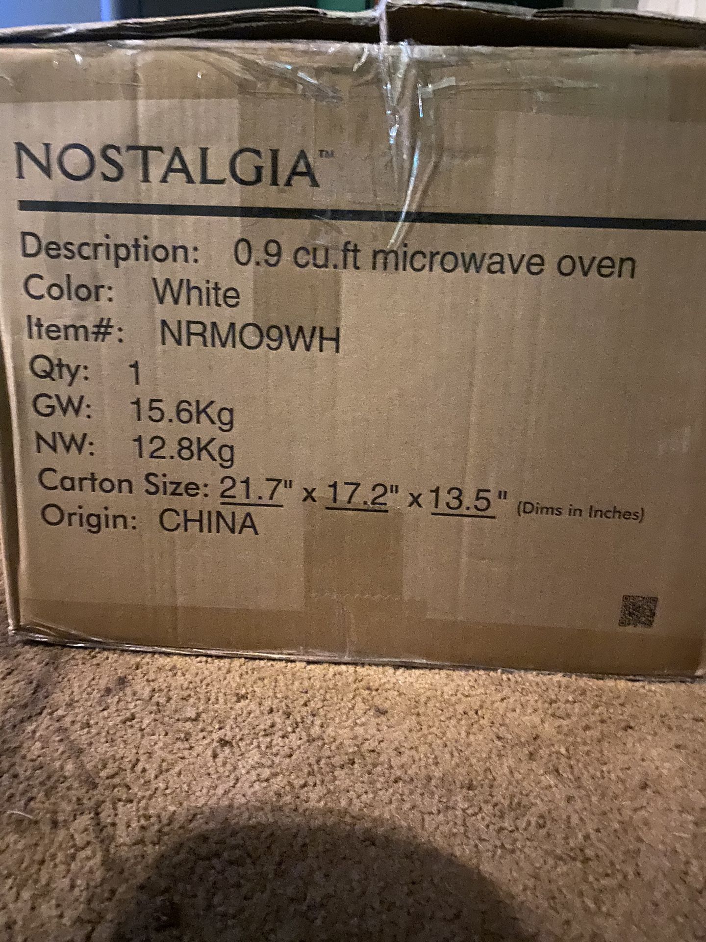 Retro New Microwave In Box