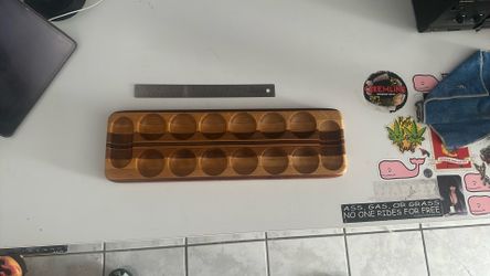 Hardwood Mancala Game Board