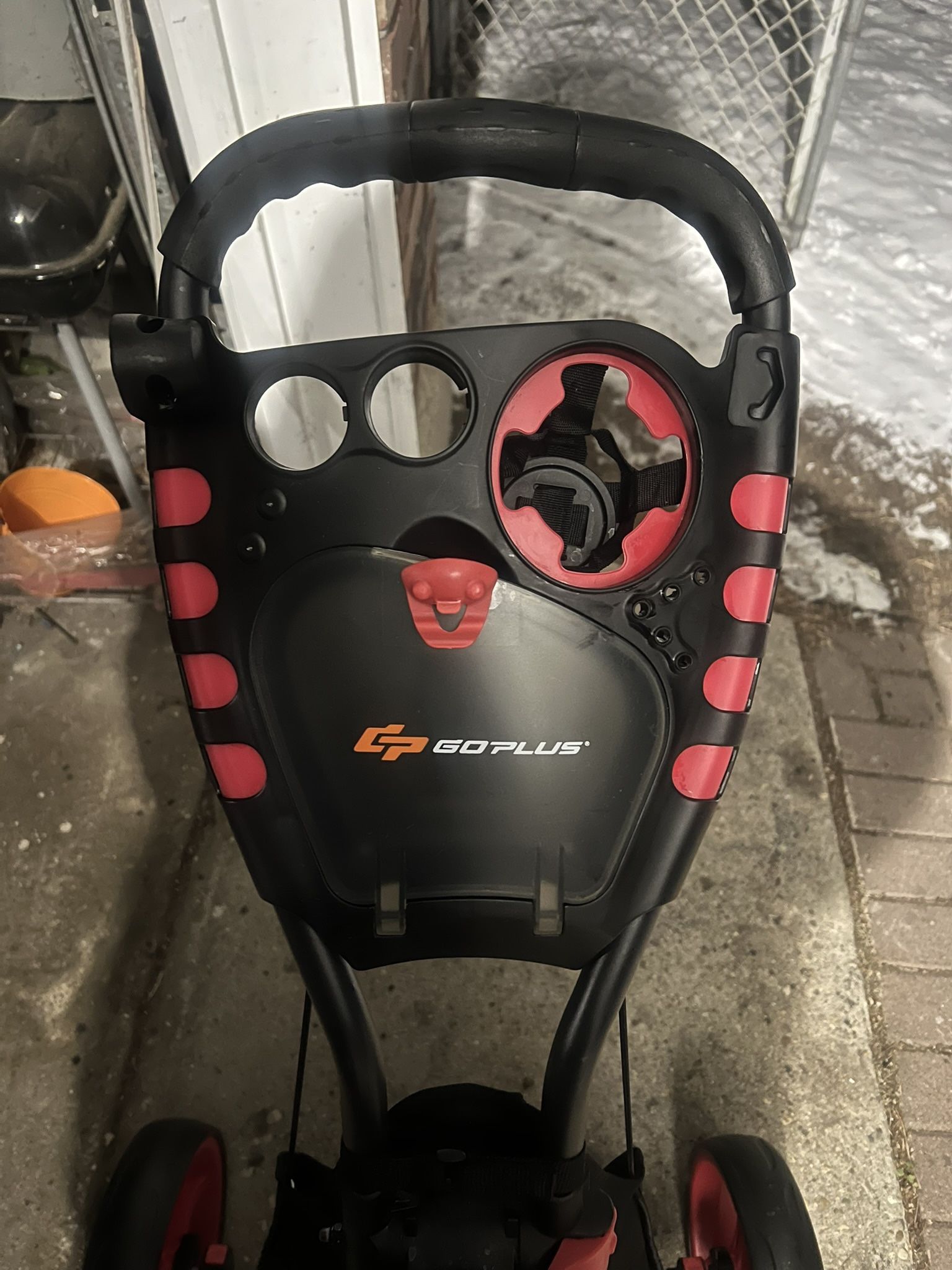 GOPLUS 3-Wheel Golf Push Cart!!