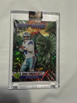 Dak Prescott Wild Card Dino-Might 1/2 Holo Card
