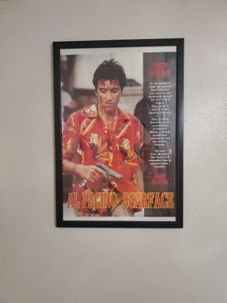 Scarface Poster Signed By Al Pacino