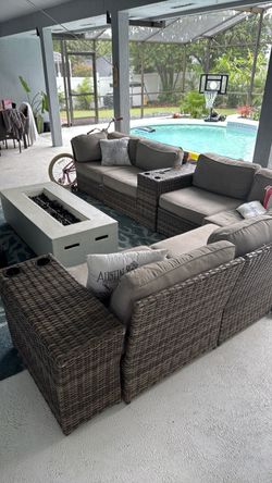 Patio sectional couch