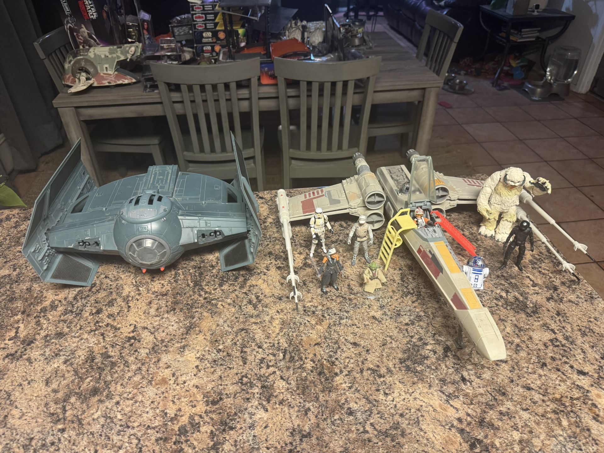 Star Wars Original Trilogy X-Wing, Tie and TVC figures 
