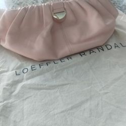 Analeigh Ballet Pink Clutch Bag by Loeffler Randall
