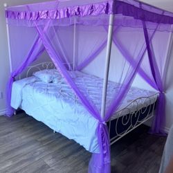 Canopy Metal Bed Frame 