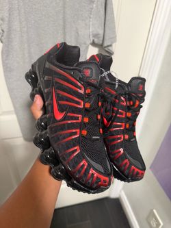 Nike Shox TL black and red sneakers