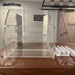 Beautiful Commercial 3 Tier Acrylic Slanted / Lighted Pastry Case