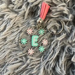 Letter E Keychain