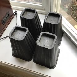 8” Extra Tall Bed Lifts/Risers, Black - Compare @$28