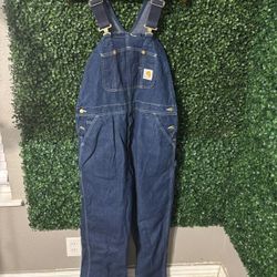 Carhartt Men's Navy and Blue Dungarees-overalls(75201)11