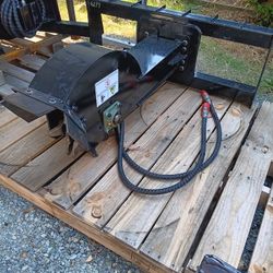 Skid Steer Hydraulic Stump Grinder Attachment. NEW!