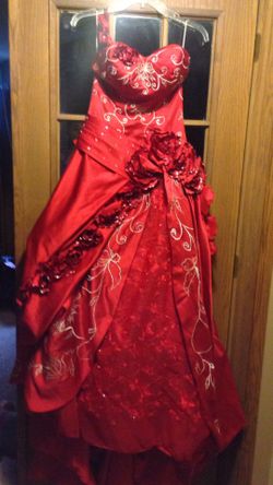 Fancy red dress