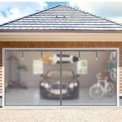 Garage Door Screen for 1 Car Garage, 8x7Ft Heavy Duty