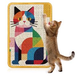 Sisal Cat Scratcher Wall Art