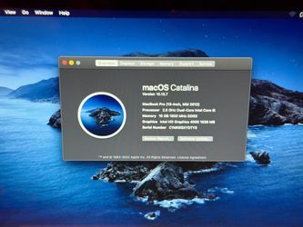 MacBook Pro 13-inch Mid 2012 Core i5 16GB A1278