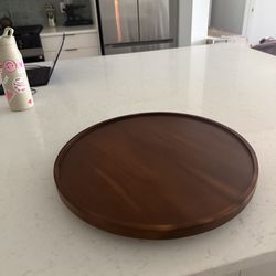 Brown Wood Lazy Susan