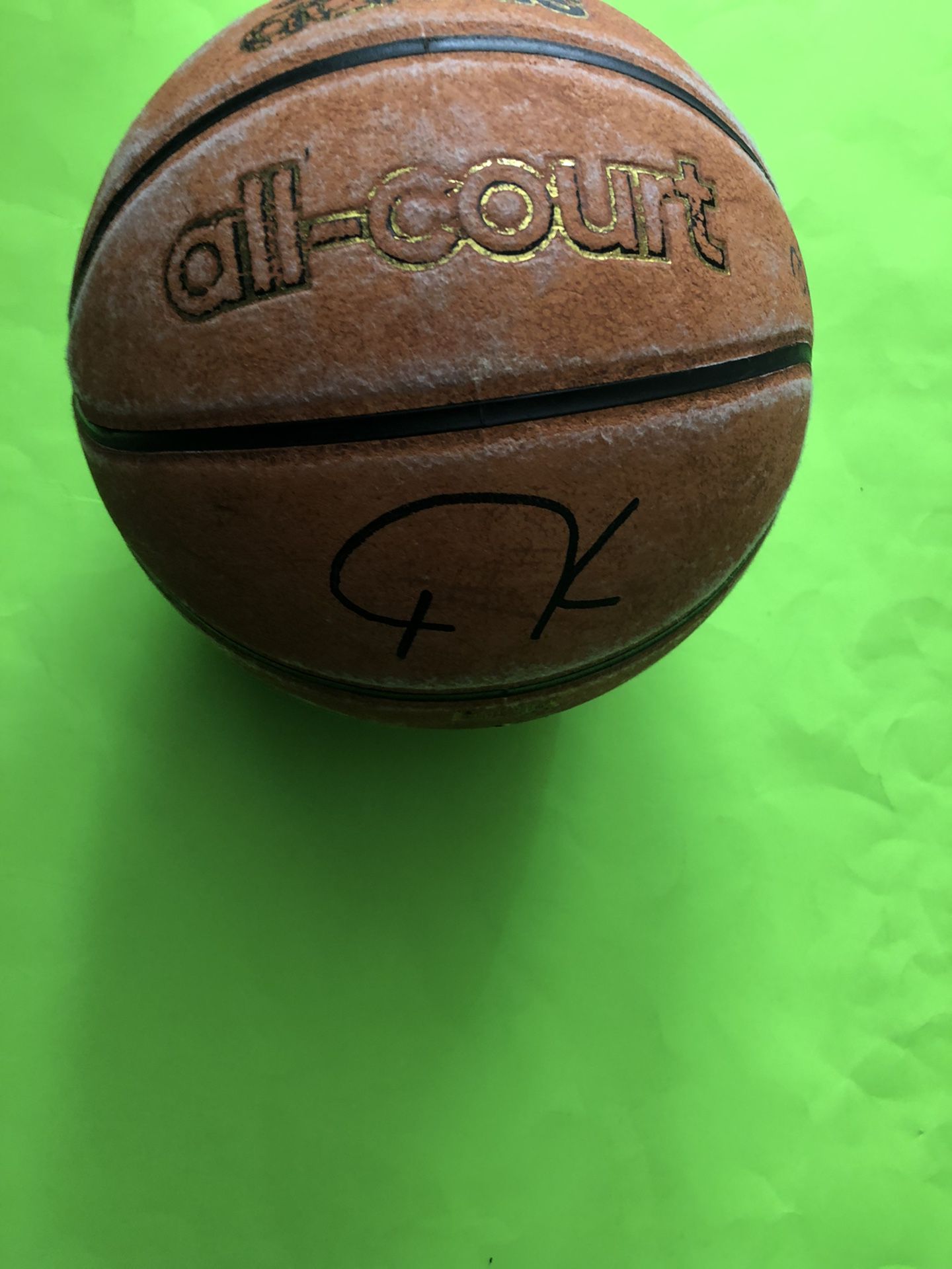 giannis autographed basketball