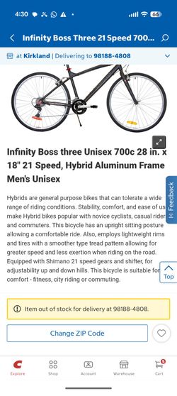 Infinity Boss Three 21 Speed 700C Bike