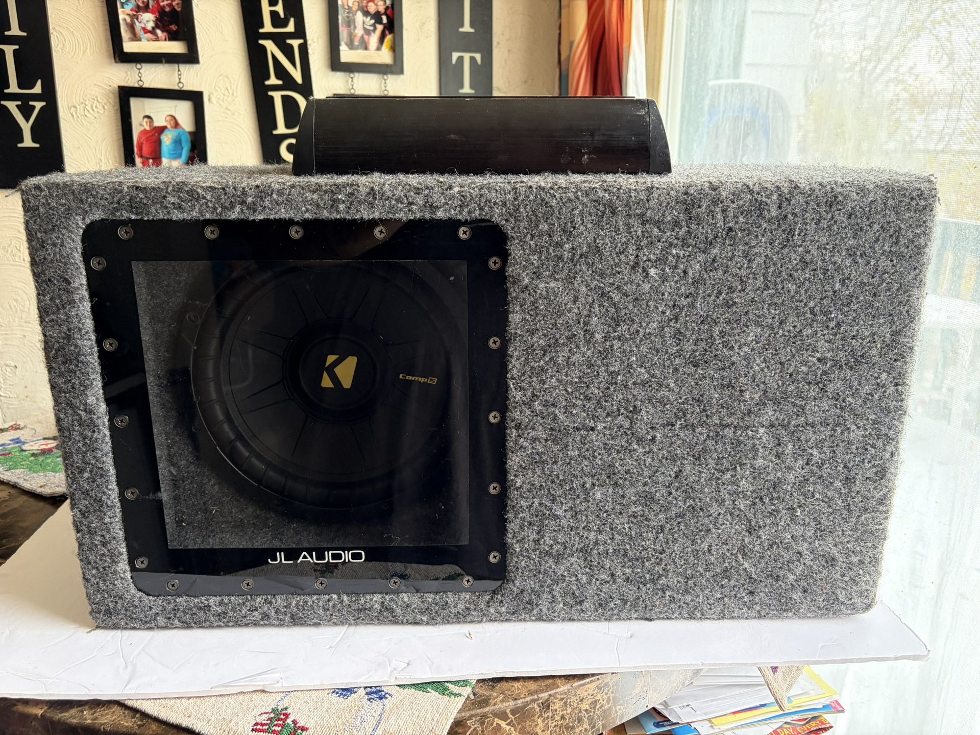 10"Kicker Comp S in ported box and SSL 1,200w amp 