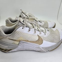 Nike Metcon 7 Shoes Womens 6.5 White CrossFit Training Athletic Workout Sneakers