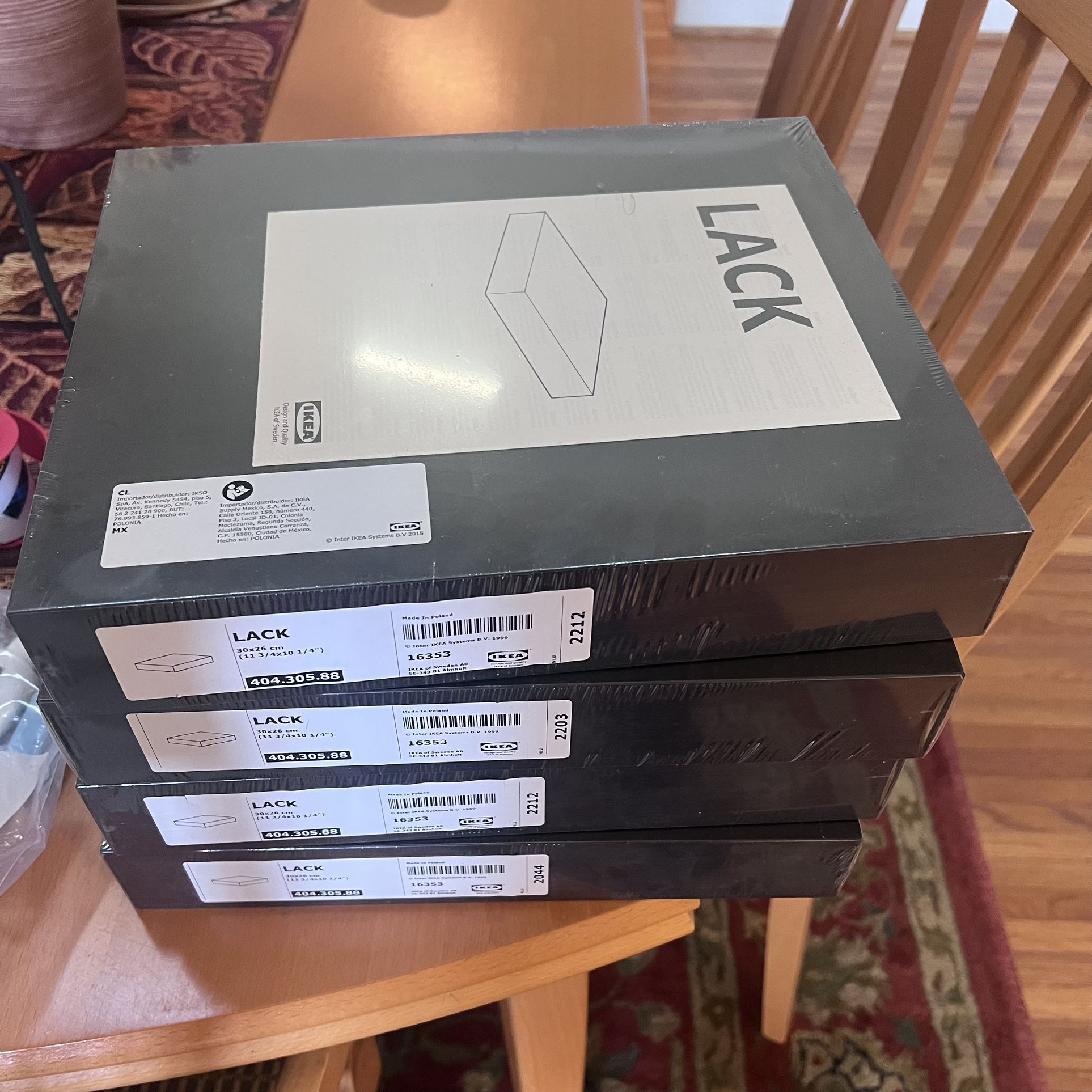 4 IKEA Lack Floating shelves