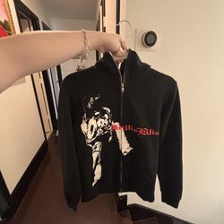 Billie eilish zip up sweater black