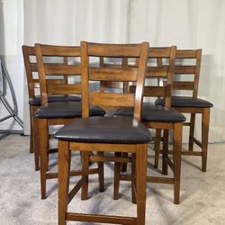 Solid Sturdy 24” Chairs (6) / Sillas Altas Super Macizas