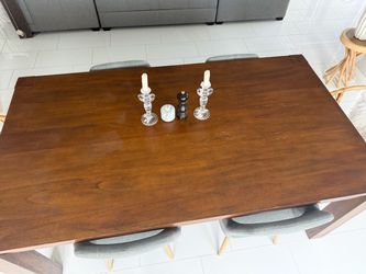 Wooden dining table