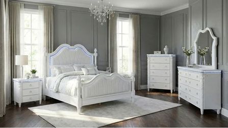 Brand New Elegant Swindon Queen Size Bedroom Set 