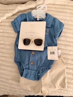 Rachel Zoe Baby Summer Outfit Sunglasses included