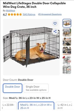 Medium sized dog cage - excellent condition