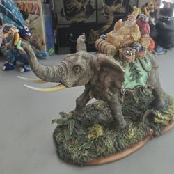 Santa's Safari 1996 Maruri Limited Edition Figurine Christmas *Flaws